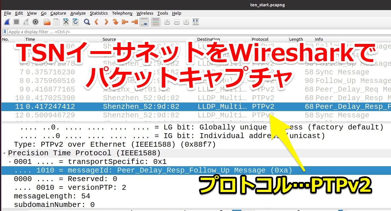 Time-Sensitive Networking(TSN)をWiresharkで調べてみた